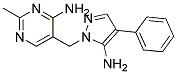 5-(5-AMINO-4-PHENYL-1-PYRAZOLYLMETHYL)-2-METHYL-4-PYRIMIDINAMINE Struktur