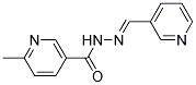 6-METHYL-2'-(3-PYRIDYLMETHYLENE)NICOTINOHYDRAZIDE Struktur