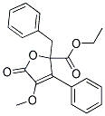 ETHYL2-BENZYL-4-METHOXY-5-OXO-3-PHENYL-2,5-DIHYDRO-2-FUROATE Struktur