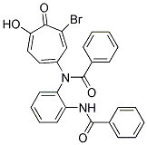 N-(O-BENZAMIDOPHENYL)-N-(6-BROMO-4-HYDROXY-5-OXO-1,3,6-CYCLOHEPTATRIENYL)BENZAMIDE Struktur