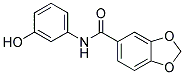 N-(M-HYDROXYPHENYL)-1,3-BENZODIOXOLE-5-CARBOXAMIDE Struktur