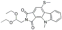 N-(2,2-DIETHOXYETHYL)-9-METHYL-4-METHYLTHIO-1,2-CARBAZOLEDICARBOXIMIDE Struktur