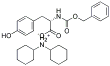 N-BENZYLOXYCARBONYL-L-TYROSINEDICYCLOHEXYLAMINESALT Struktur