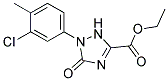 Ethyl1-(3-chloro-4-methylphenyl)-2,5-dihydro-5-oxo-1H-1,2,4-triazole-3-carboxylate Struktur