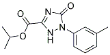 Isopropyl2,5-dihydro-1-(3-methylphenyl)-5-oxo-1H-1,2,4-triazole-3-carboxylate Struktur