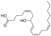 (+/-)-8-Hydroxy-5Z,9E,11Z,14Z,17Z-eicosatetraenoic acid Struktur