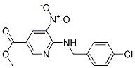 6-(4-Chloro-benzylamino)-5-nitro-nicotinic acid methyl ester Struktur