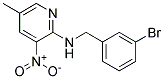 (3-Bromo-benzyl)-(5-methyl-3-nitro-pyridin-2-yl)-amine Struktur