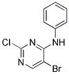 5-bromo-2-chloro-N-phenylpyrimidin-4-amine Struktur