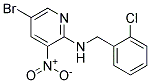 (5-Bromo-3-nitro-pyridin-2-yl)-(2-chloro-benzyl)-amine Struktur