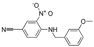 4-(3-Methoxy-benzylamino)-3-nitro-benzonitrile Struktur