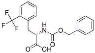 (2S)-2-{[(benzyloxy)carbonyl]amino}-3-[2-(trifluoromethyl)phenyl]propanoic acid Struktur