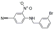 4-(3-Bromo-benzylamino)-3-nitro-benzonitrile Struktur