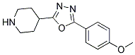 4-[5-(4-methoxyphenyl)-1,3,4-oxadiazol-2-yl]piperidine Struktur