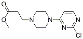 methyl 3-[4-(2-chloropyrimidin-4-yl)piperazin-1-yl]propanoate Struktur