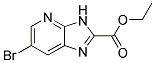 ethyl 6-bromo-3H-imidazo[4,5-b]pyridine-2-carboxylate Struktur