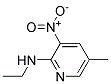 Ethyl-(5-methyl-3-nitro-pyridin-2-yl)-amine Struktur