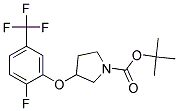 3-(2-Fluoro-5-trifluoromethyl-phenoxy)-pyrrolidine-1-carboxylic acid tert-butyl ester Struktur