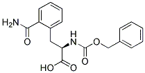 (2R)-2-{[(benzyloxy)carbonyl]amino}-3-(2-carbamoylphenyl)propanoic acid Struktur