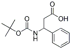 3-[(tert-butoxycarbonyl)amino]-3-phenylpropanoic acid Struktur