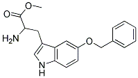 methyl 2-amino-3-[5-(benzyloxy)-1H-indol-3-yl]propanoate Struktur