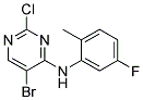 5-bromo-2-chloro-N-(5-fluoro-2-methylphenyl)pyrimidin-4-amine Struktur