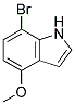 7-bromo-4-methoxy-1H-indole Struktur