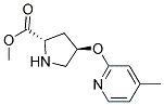 methyl (2S,4R)-4-[(4-methylpyridin-2-yl)oxy]pyrrolidine-2-carboxylate Struktur