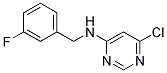 (6-Chloro-pyrimidin-4-yl)-(3-fluoro-benzyl)-amine Struktur