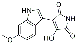 3-hydroxy-4-(6-methoxy-1H-indol-3-yl)-1H-pyrrole-2,5-dione Struktur