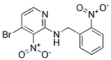 (4-Bromo-3-nitro-pyridin-2-yl)-(2-nitro-benzyl)-amine Struktur