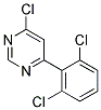 4-Chloro-6-(2,6-dichloro-phenyl)-pyrimidine Struktur