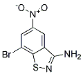 3-AMINO-5-NITRO-7-BROMOBENZOISOTHIAZOLE Struktur