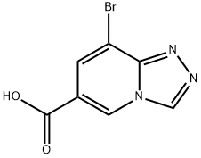 8-ブロモ-[1,2,4]トリアゾロ[4,3-A]ピリジン-6-カルボン酸 化學(xué)構(gòu)造式