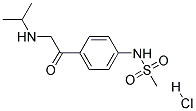 4'-(2-Isopropylaminoacetyl)Phenyl Methanesulfonamide HCL Struktur