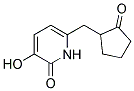 3-HYDROXY-6-(2-OXOCYCLOPENTYLMETHYL)-2(1H)-PYRIDINONE Struktur