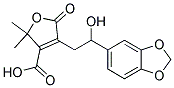 4-(2-(1,3-BENZODIOXOL-5-YL)-2-HYDROXYETHYL)-2,2-DIMETHYL-5-OXO-2,5-DIHYDRO-3-FUROICACID Struktur