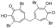 4,4'-METHYLENEBIS(2,6-DIBROMO-7-HYDROXY-2,4,6-CYCLOHEPTATRIEN-1-ONE) Struktur