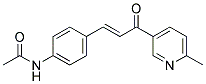 4'-(3-(6-METHYL-3-PYRIDYL)-3-OXO-1-PROPENYL)ACETANILIDE Struktur