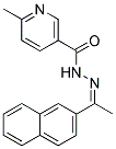 6-METHYL-2'-(1-(2-NAPHTHYL)ETHYLIDENE)NICOTINOHYDRAZIDE Struktur