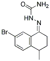 7-BROMO-4-METHYL-3,4-DIHYDRO-1(2H)-NAPHTHALENONESEMICARBAZONE Struktur