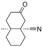 CIS-8A-METHYL-3-OXODECAHYDRO-4A-NAPHTHALENECARBONITRILE Struktur