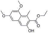 ETHYL3-HYDROXY-6,8-DIMETHOXY-1-METHYL-2-NAPHTHOATE Struktur