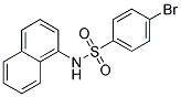 P-BROMO-N-(1-NAPHTHYL)BENZENESULFONAMIDE Struktur