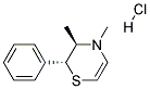 TRANS-3,4-DIMETHYL-2-PHENYLTETRAHYDRO-1,4-THIAZINEHYDROCHLORIDE Struktur