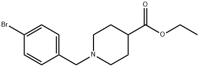 Ethyl1-(4-Bromo-benzyl)-piperidine-4-carboxylate Struktur