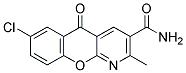 7-Chloro-2-methyl-5-oxo-5h-chromeno(2,3-b)pyridine-3-carboxamide Struktur