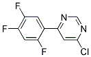 4-Chloro-6-(2,4,5-trifluoro-phenyl)-pyrimidine Struktur