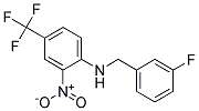 (3-Fluoro-benzyl)-(2-nitro-4-trifluoromethyl-phenyl)-amine Struktur