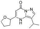 3-(1-methylethyl)-5-(tetrahydrofuran-2-yl)pyrazolo[1,5-a]pyrimidin-7(4H)-one Struktur